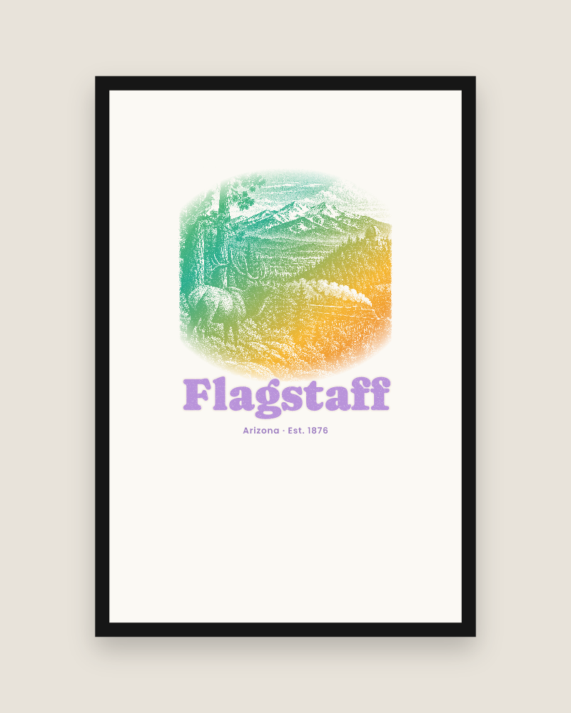 Flagstaff Ponderosa Elk Matte Poster