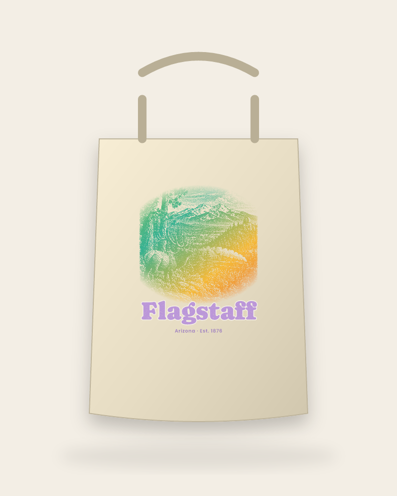 Flagstaff Ponderosa Elk Canvas Tote
