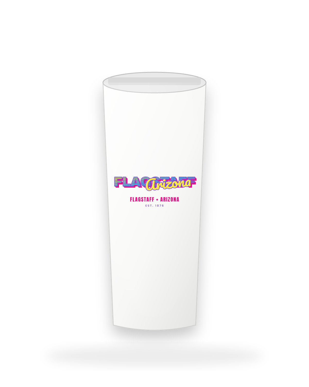 Flagstaff Music TV Insulated Tumbler 20oz in White