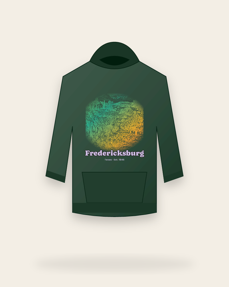 Fredericksburg Hill Country Vines Hooded Sweatshirt