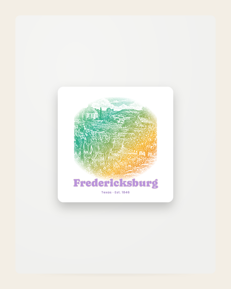 Fredericksburg Hill Country Vines Fridge Magnet