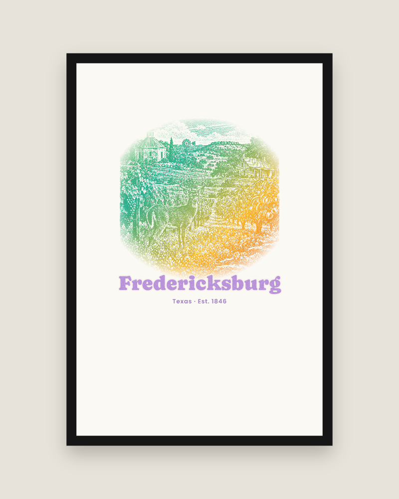 Fredericksburg Hill Country Vines Matte Poster