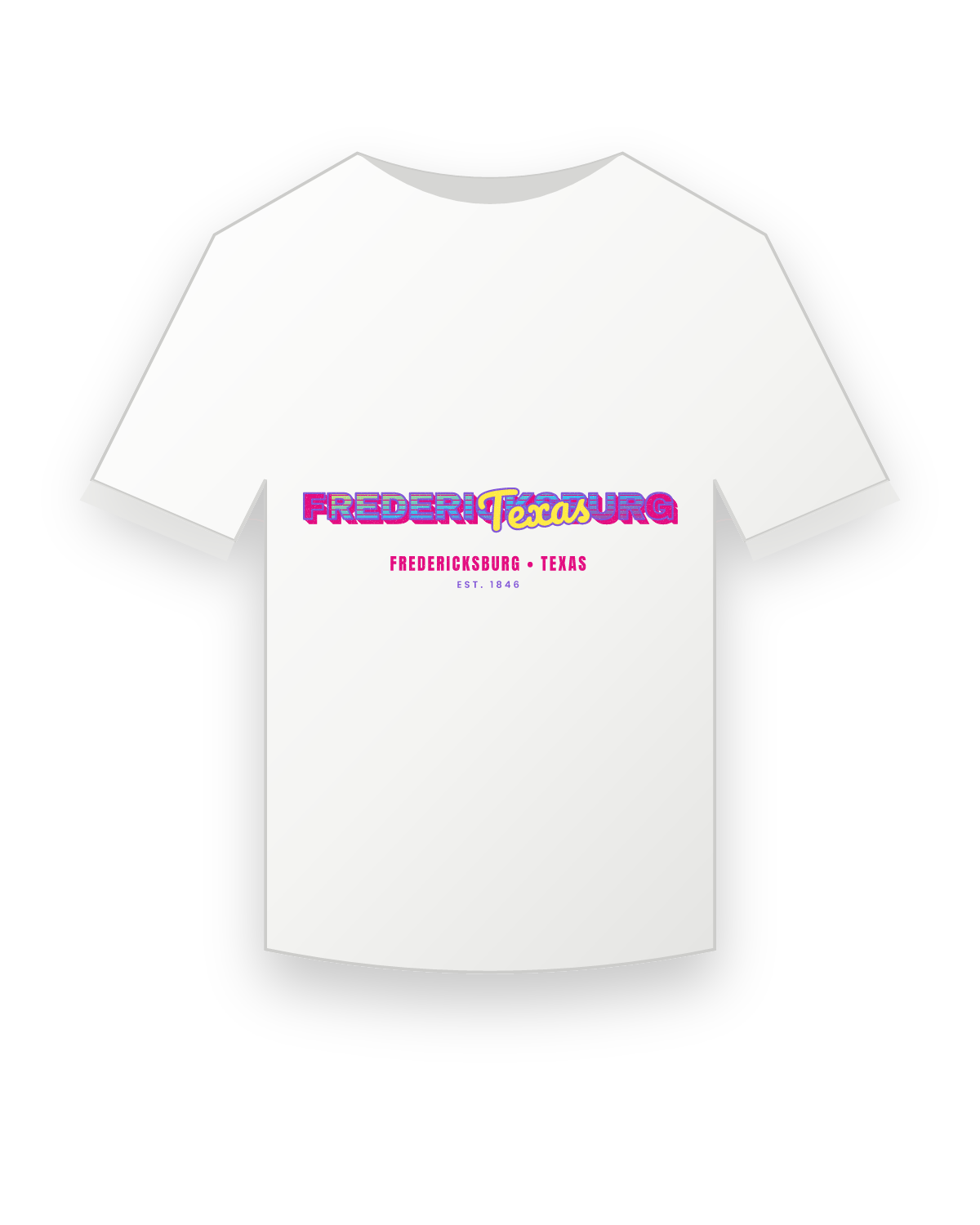 Fredericksburg Music TV Youth Tee in White
