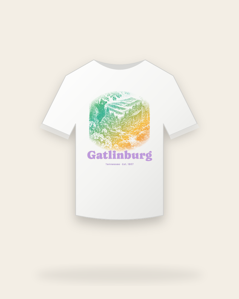 Gatlinburg Cabin Creek Bear Youth Tee