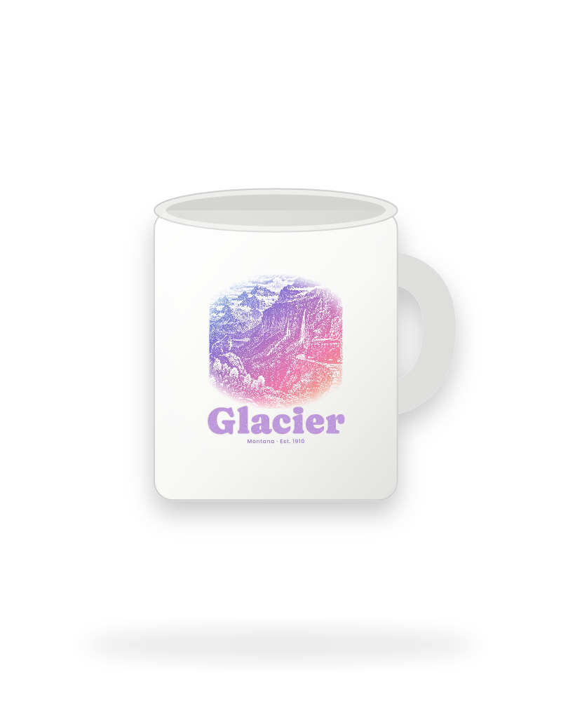 Glacier Going-to-the-Sun Road Ceramic Mug 11oz