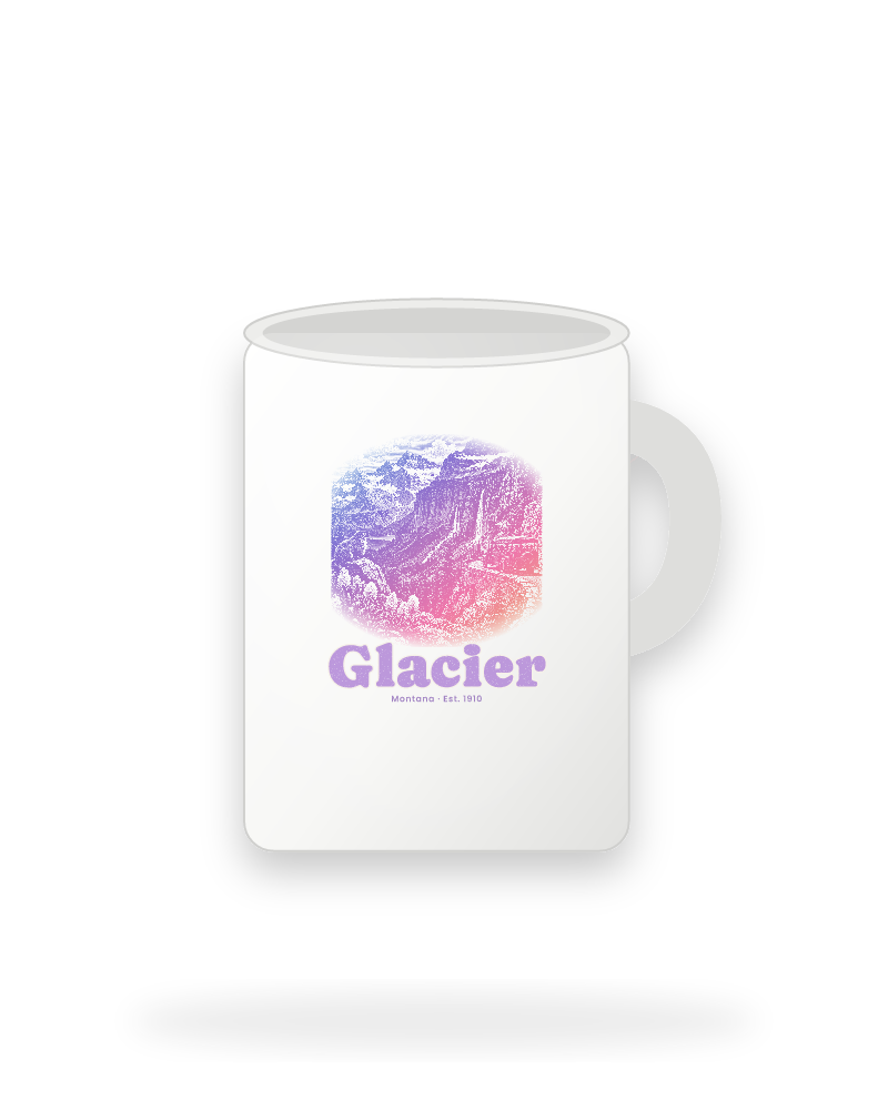Glacier Going-to-the-Sun Road Ceramic Mug 15oz
