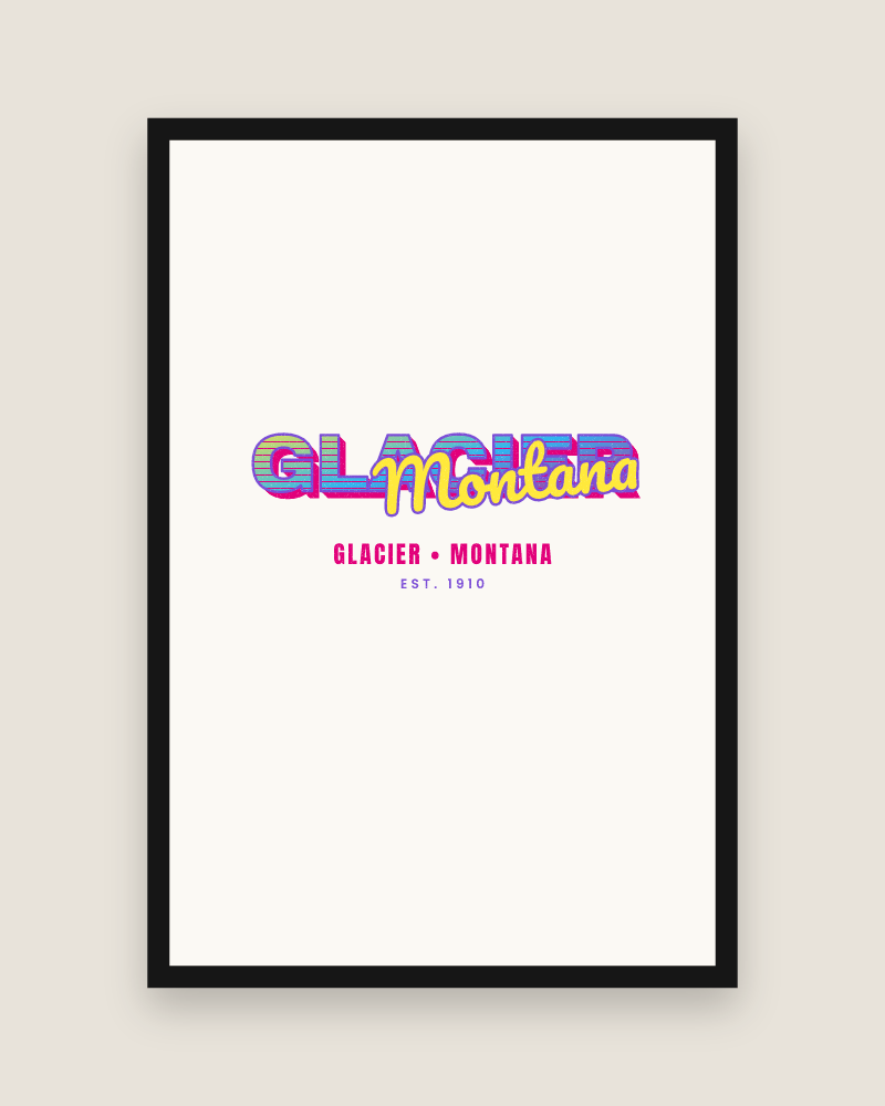 Glacier Music TV Matte Poster
