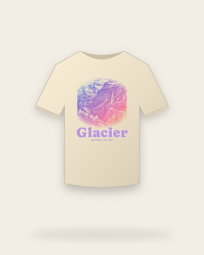 Glacier Going-to-the-Sun Road Organic Cotton Tee