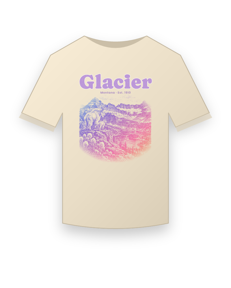 Glacier Logan Pass Goats Classic Tee