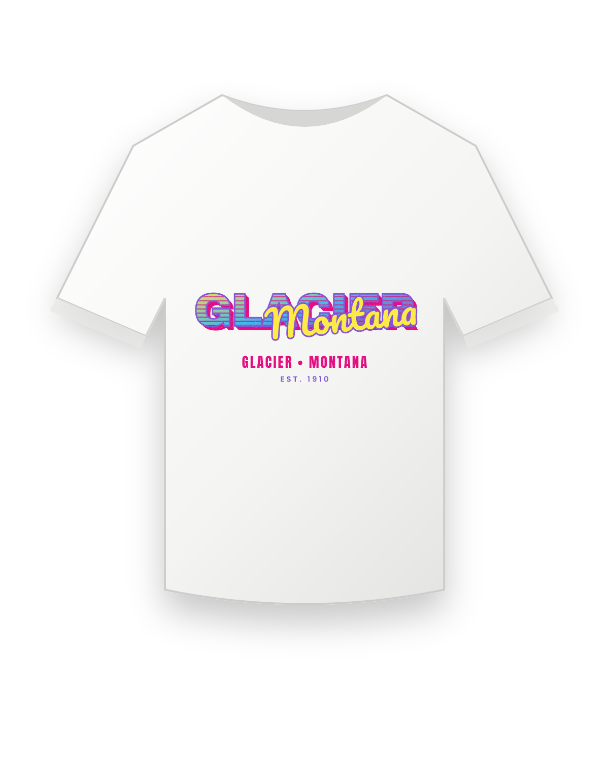 Glacier Music TV Youth Tee in White
