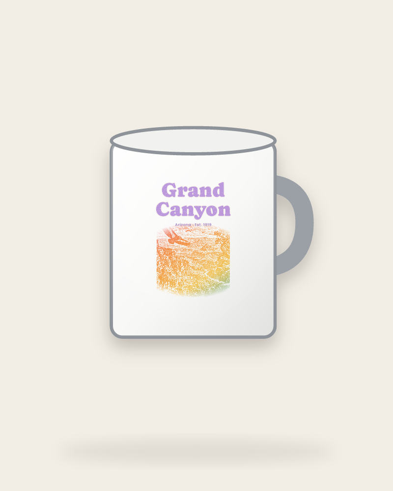 Grand Canyon Bright Angel Mules Enamel Camp Mug