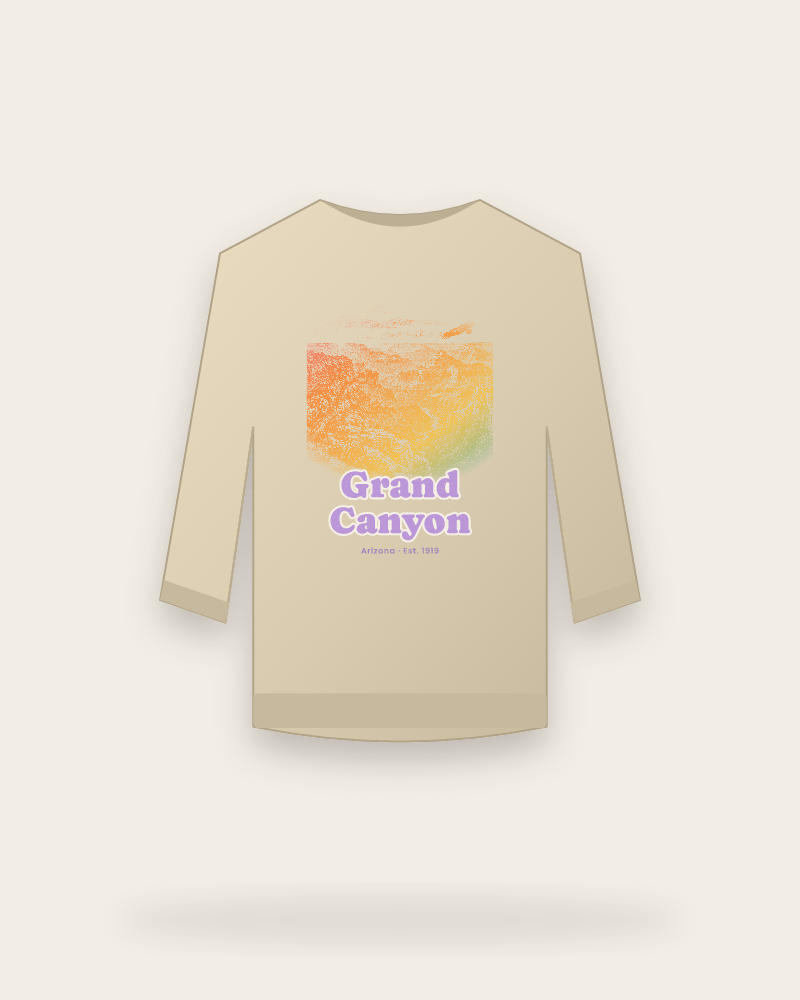 Grand Canyon South Rim Sunrise Crewneck Sweatshirt