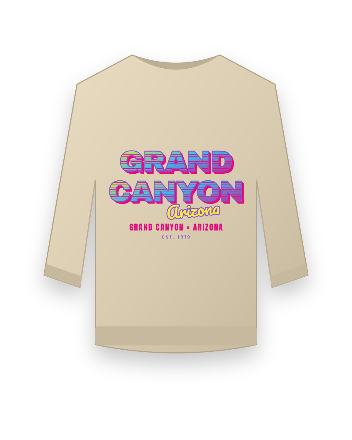 Grand Canyon Music TV Crewneck Sweatshirt in Sand