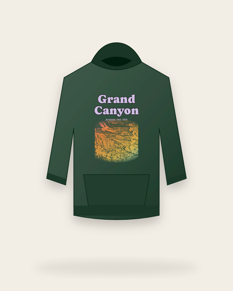 Grand Canyon Bright Angel Mules Hooded Sweatshirt