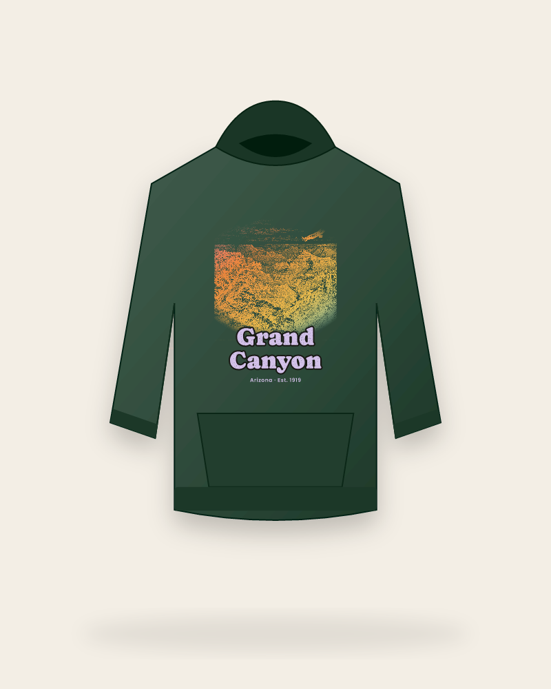 Grand Canyon South Rim Sunrise Hooded Sweatshirt
