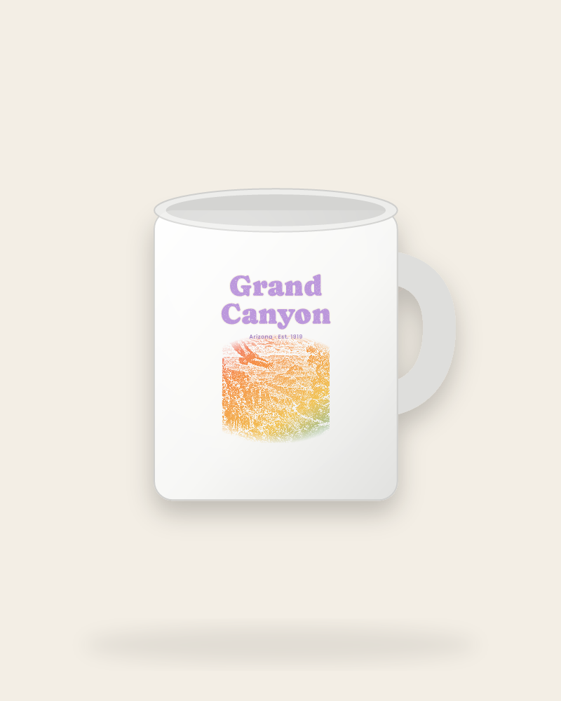 Grand Canyon Bright Angel Mules Ceramic Mug 11oz