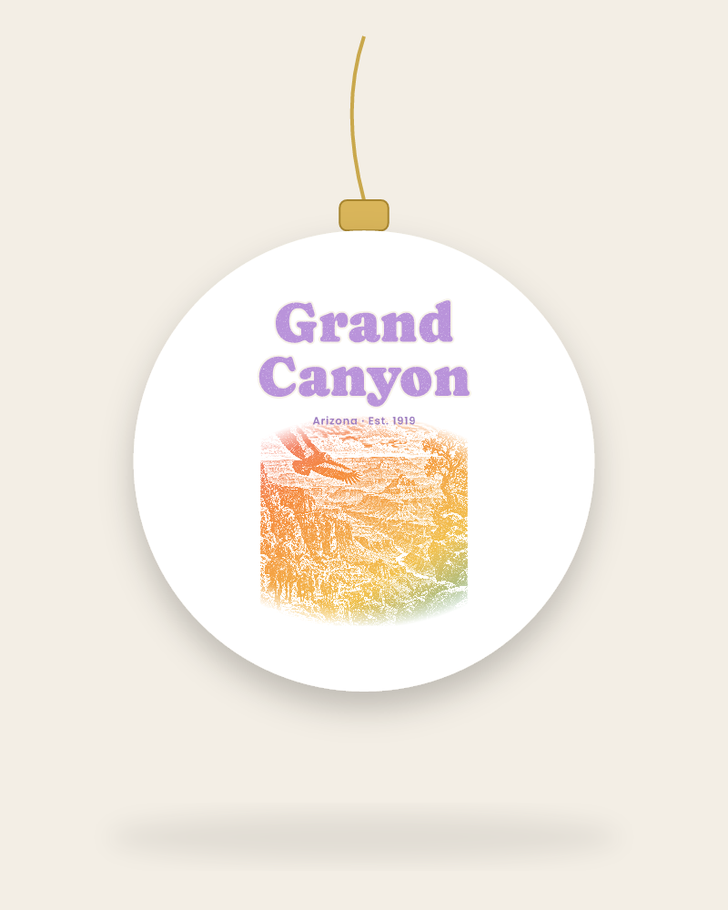 Grand Canyon Bright Angel Mules Ceramic Ornament