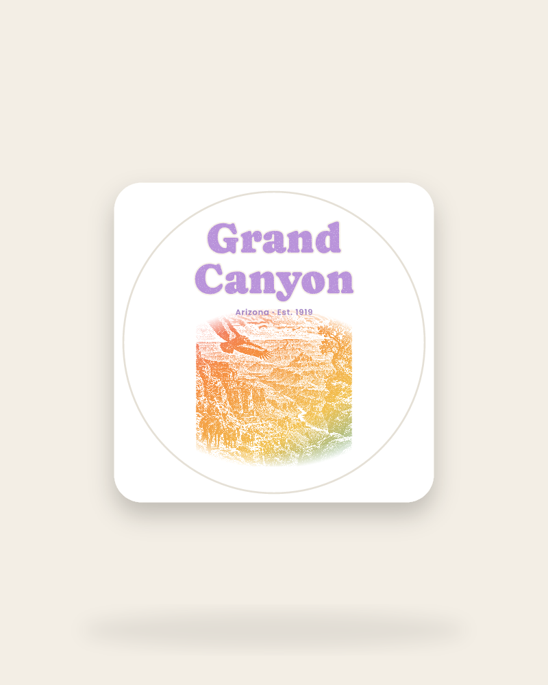 Grand Canyon Bright Angel Mules Kiss-Cut Sticker