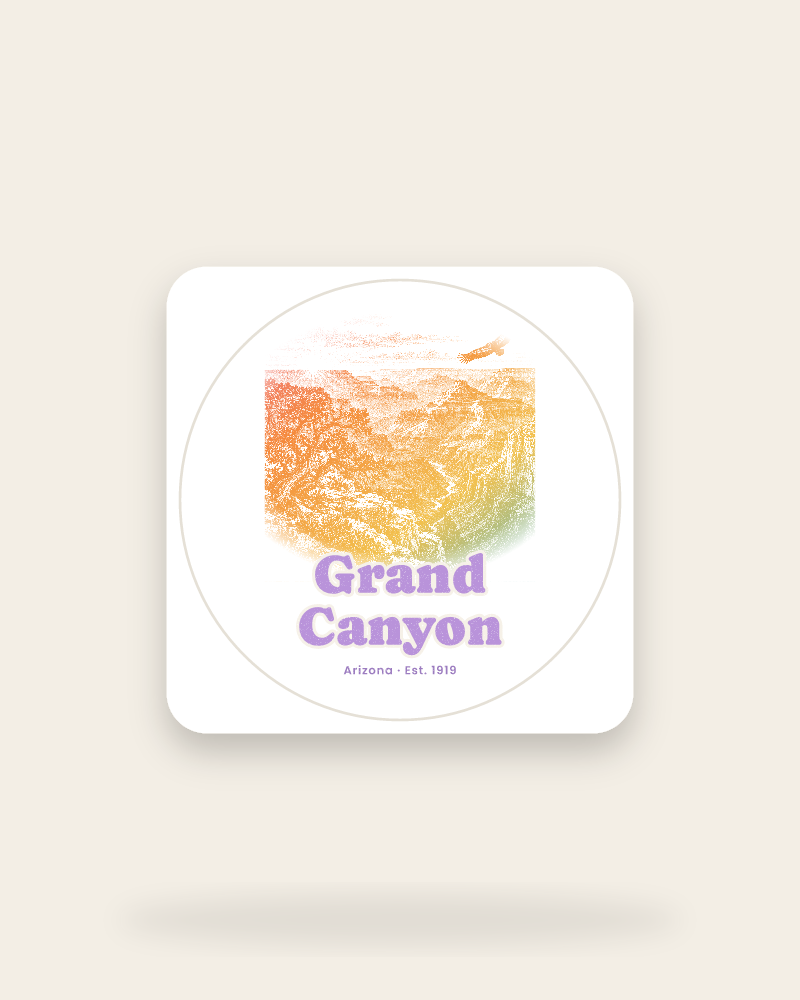 Grand Canyon South Rim Sunrise Kiss-Cut Sticker