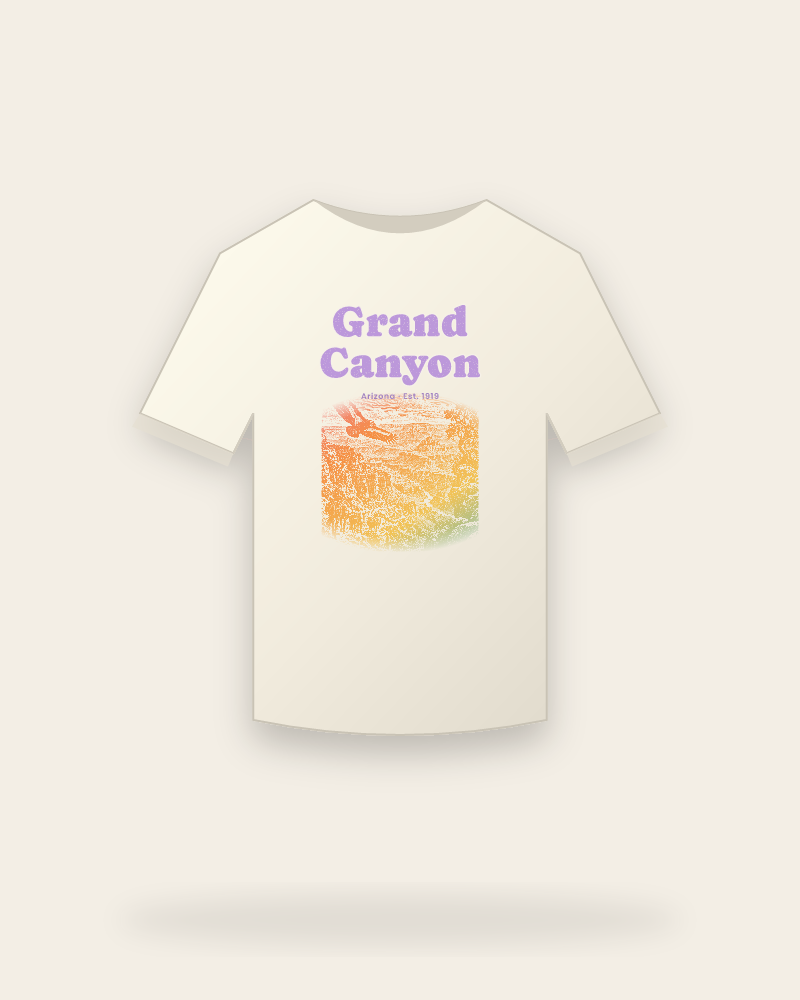 Grand Canyon Bright Angel Mules Vintage Wash Tee