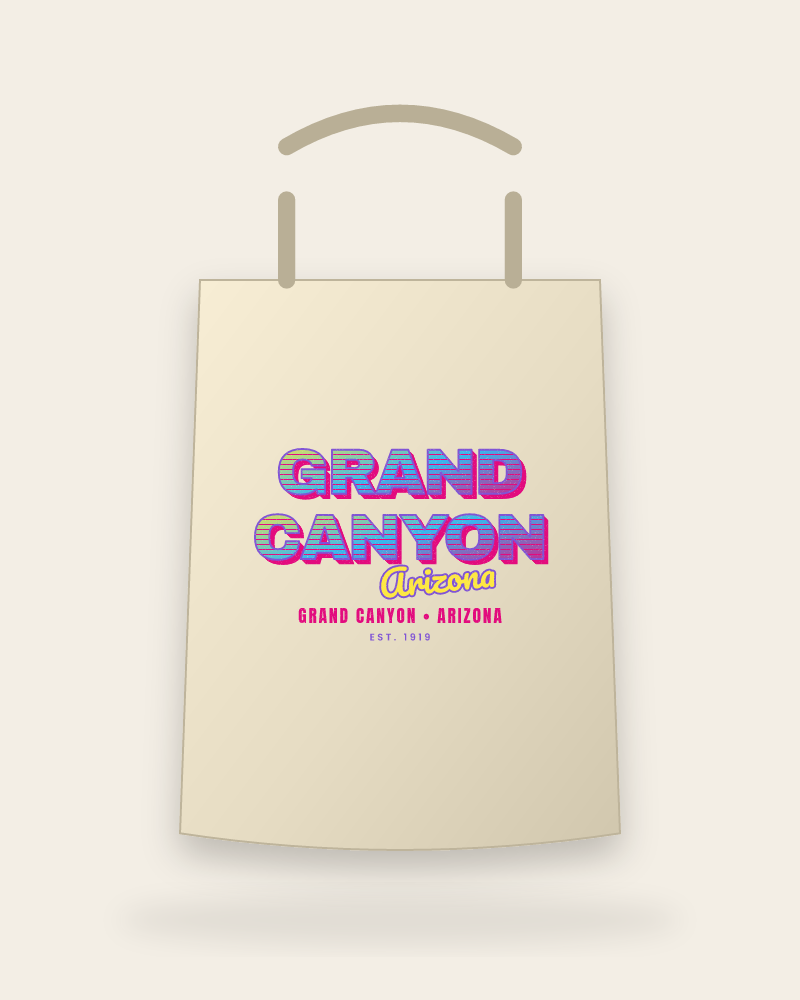 Grand Canyon Music TV Canvas Tote