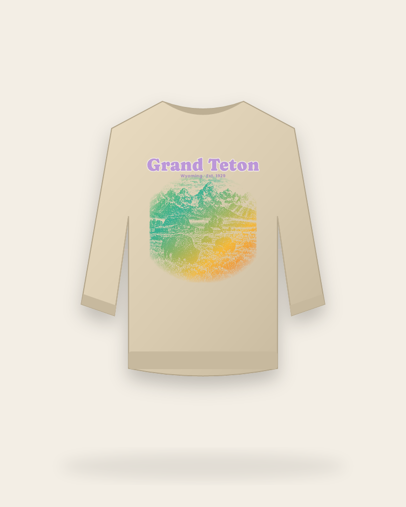 Grand Teton Mormon Row Barns Crewneck Sweatshirt