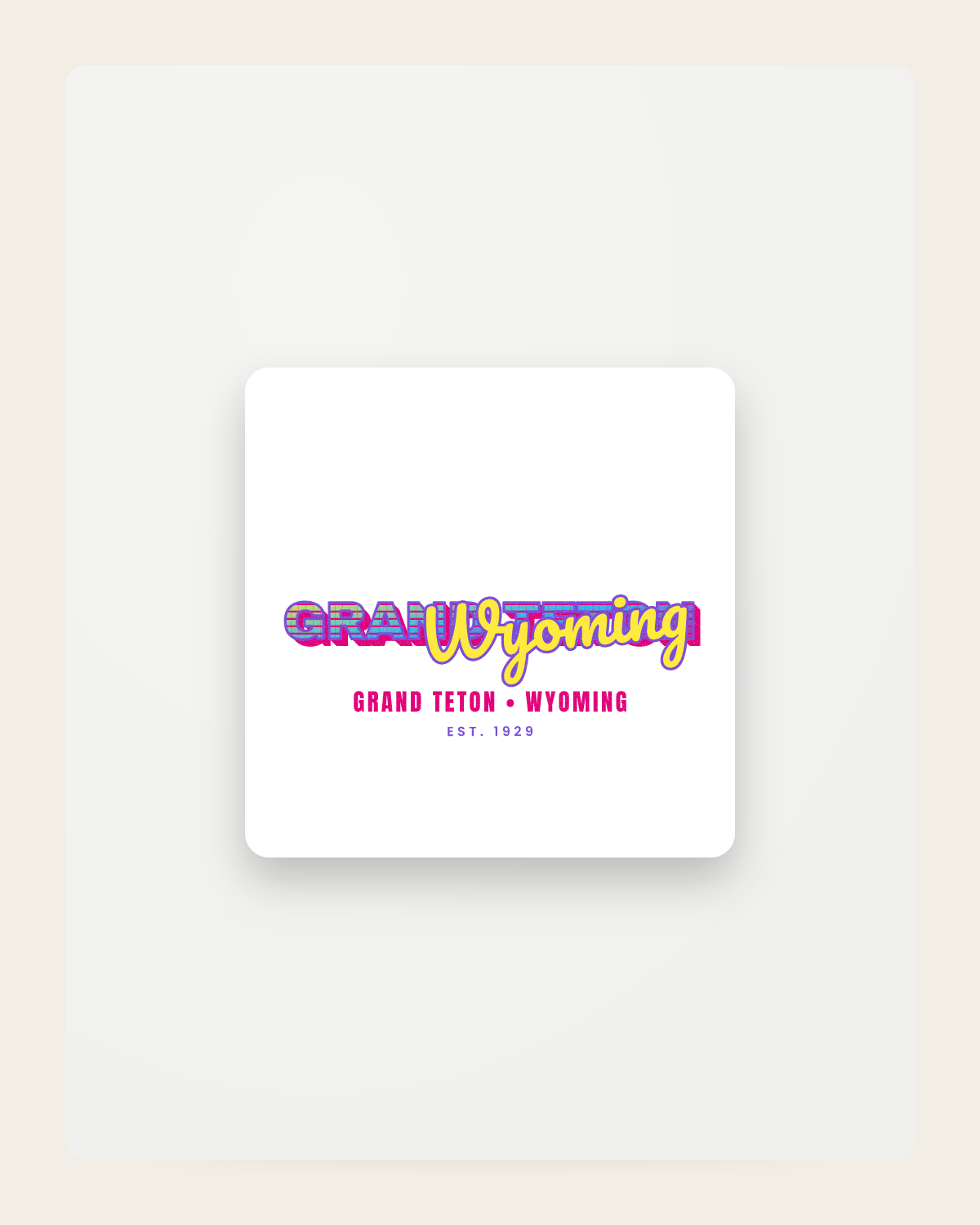 Grand Teton Music TV Fridge Magnet in White