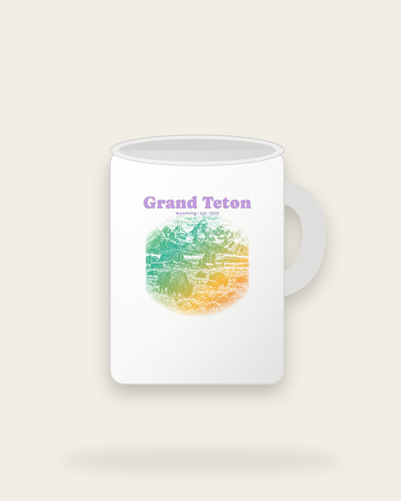 Grand Teton Mormon Row Barns Ceramic Mug 15oz