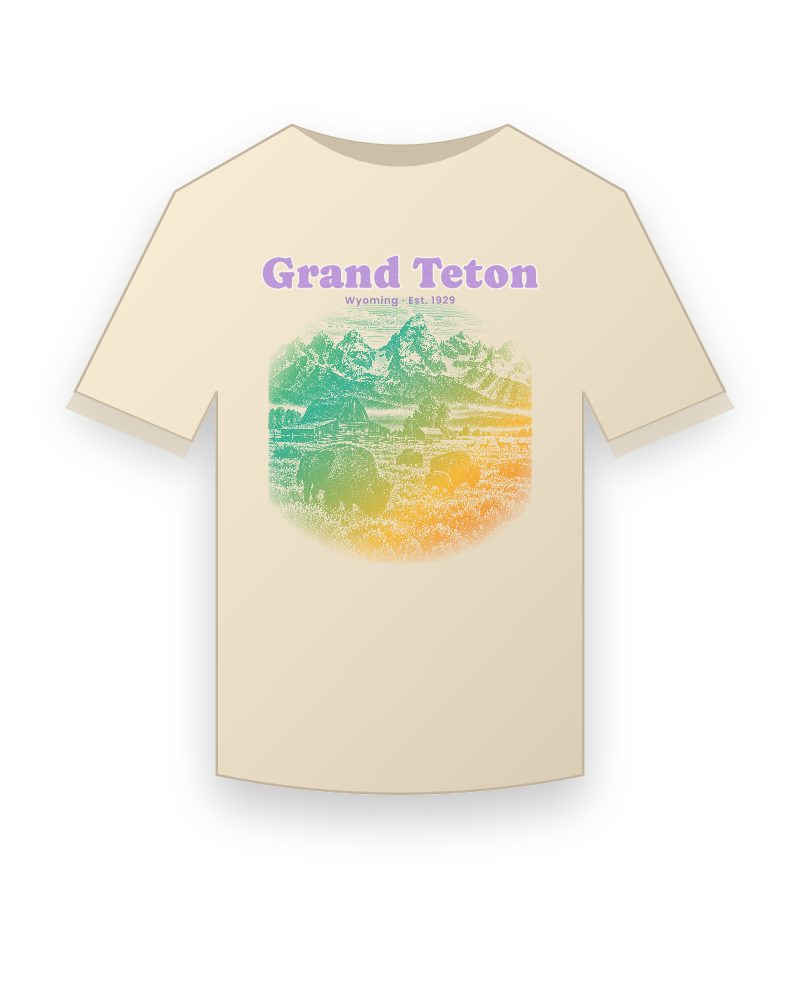 Grand Teton Mormon Row Barns Classic Tee