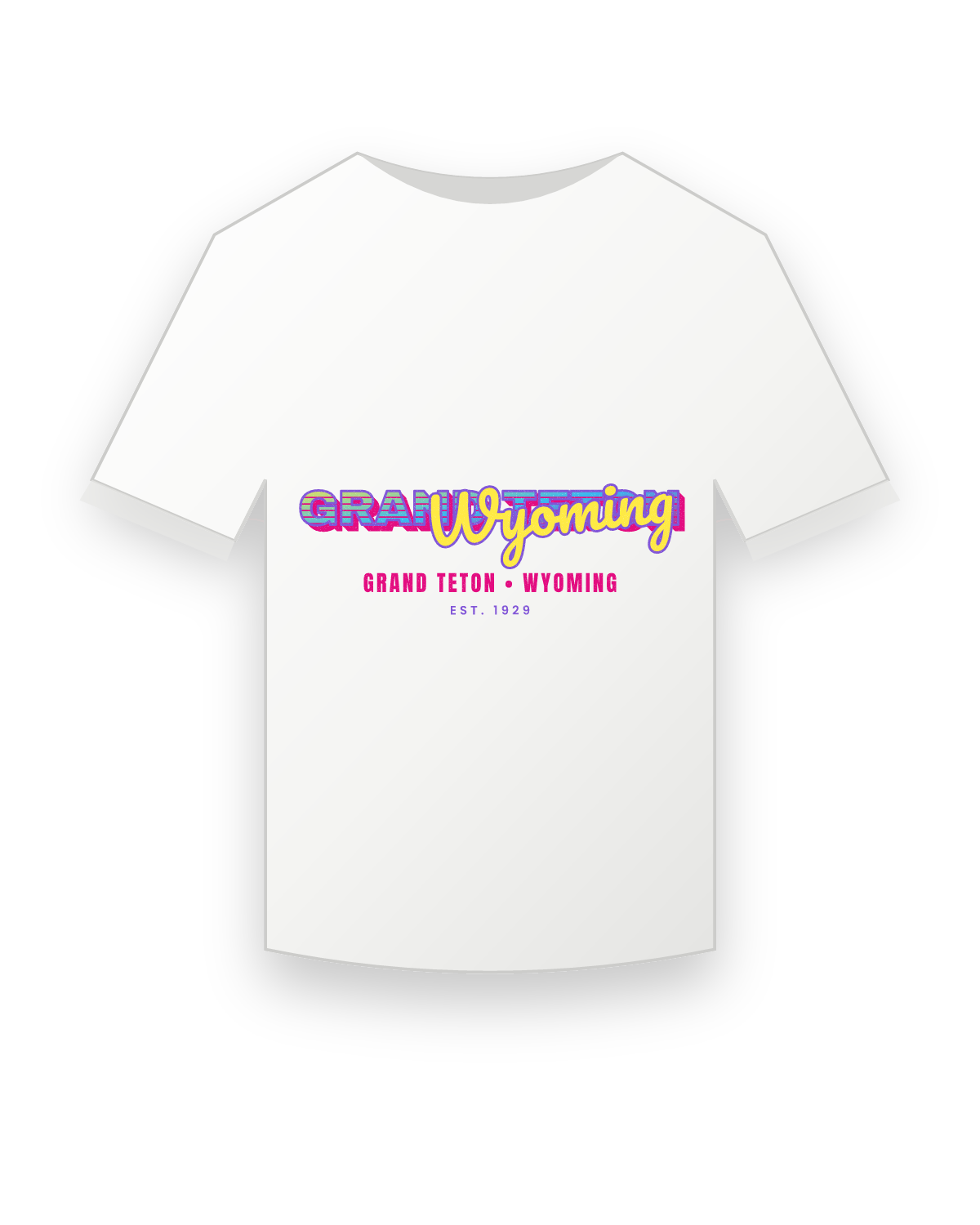 Grand Teton Music TV Youth Tee in White