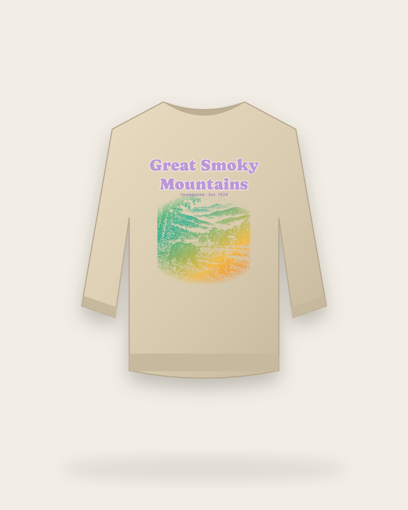 Great Smoky Mountains Cades Cove Bear Crewneck Sweatshirt