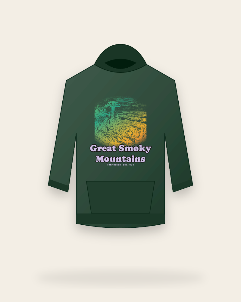Great Smoky Mountains Clingmans Dome Hooded Sweatshirt
