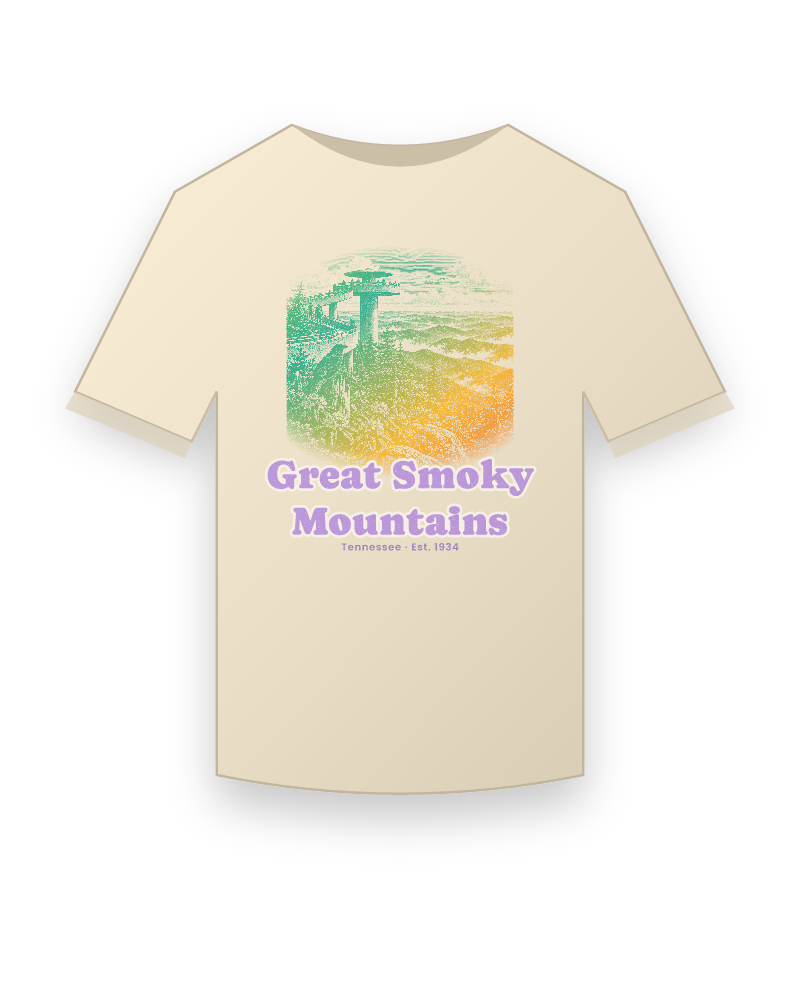 Great Smoky Mountains Clingmans Dome Classic Tee