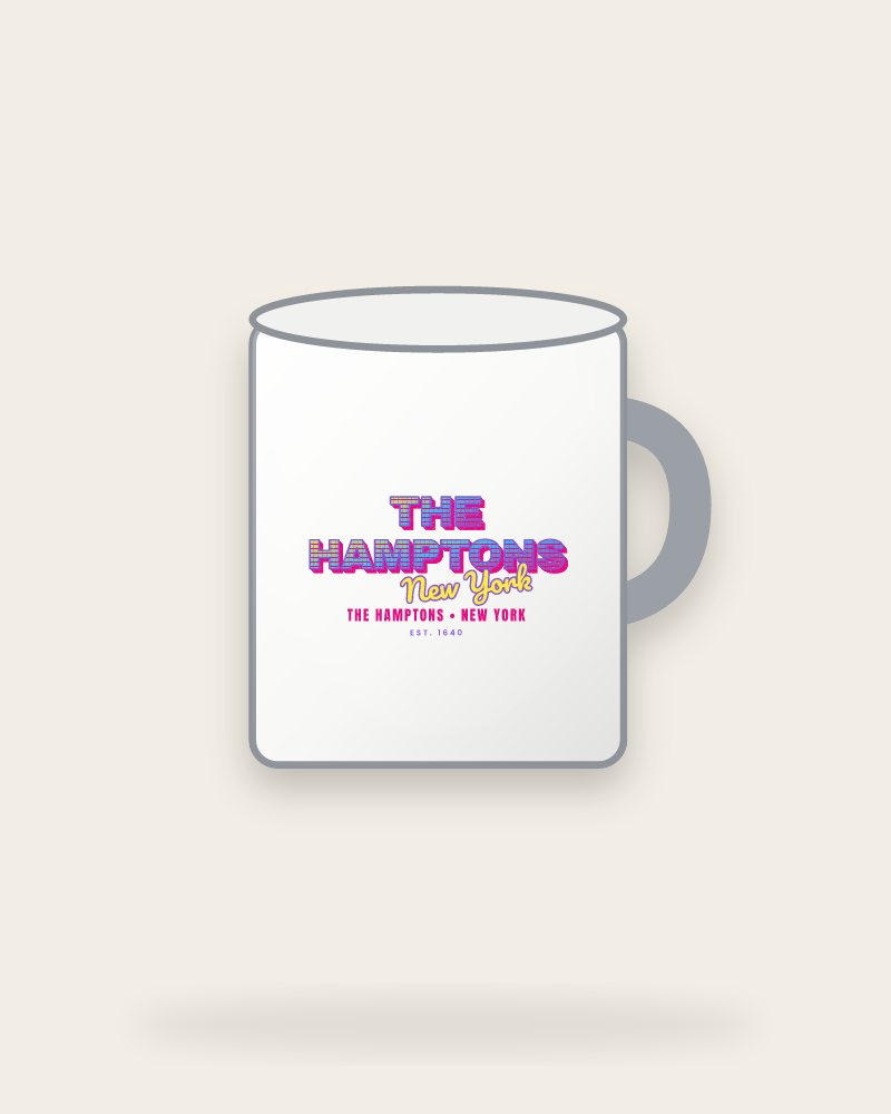 The Hamptons Music TV Enamel Camp Mug