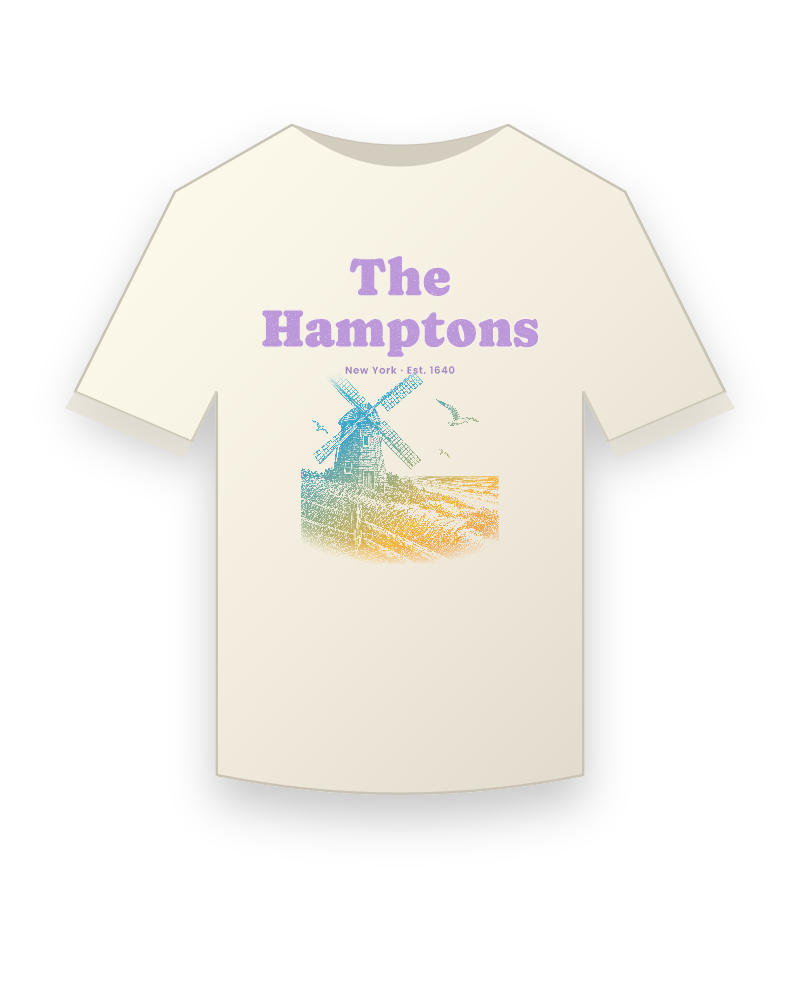 The Hamptons Windmill Vintage Wash Tee