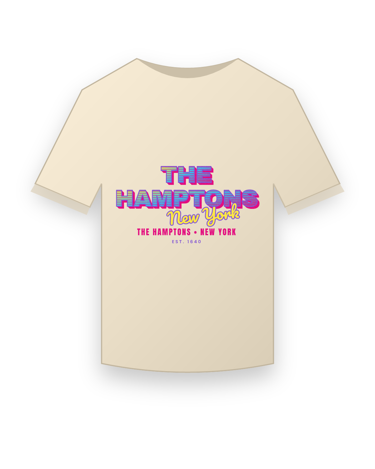 The Hamptons Music TV Classic Tee in Natural