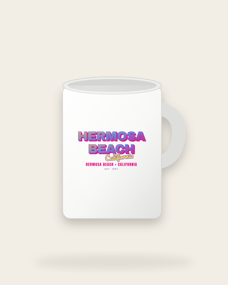 Hermosa Beach Music TV Ceramic Mug 15oz