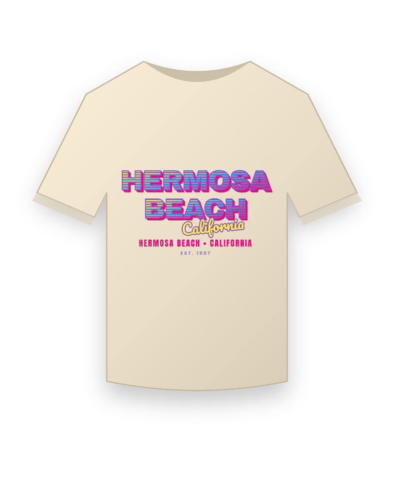 Hermosa Beach Music TV Organic Cotton Tee