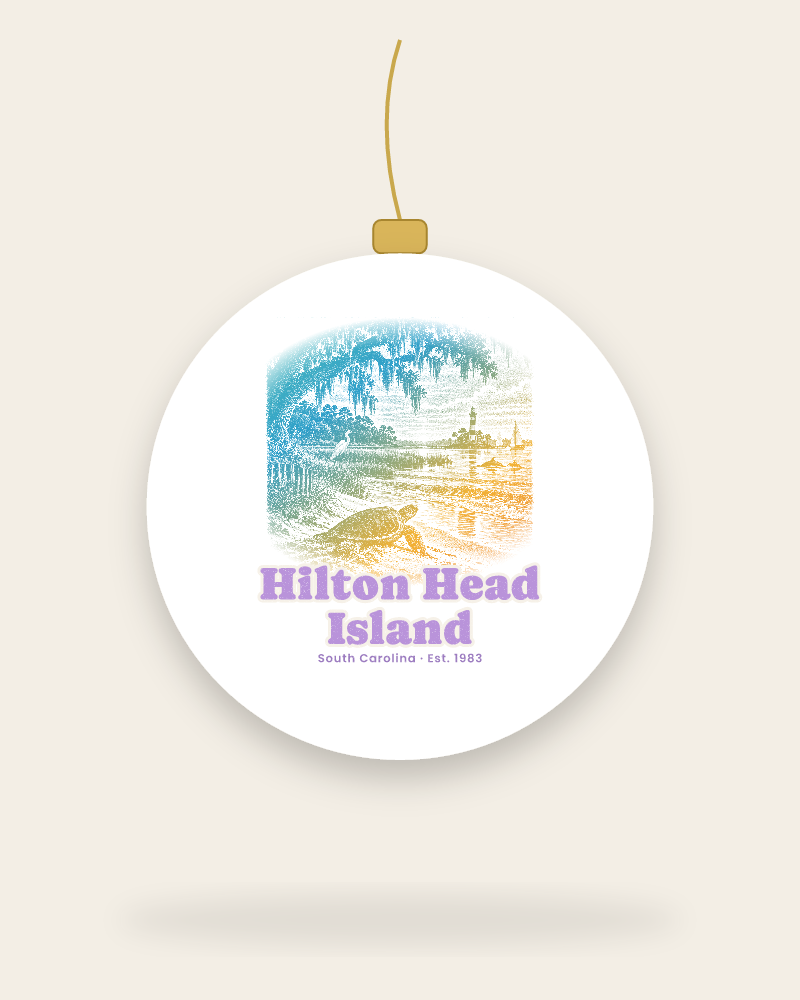 Hilton Head Island Loggerhead Dawn Ceramic Ornament