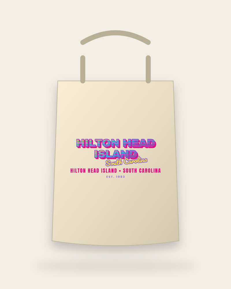 Hilton Head Island Music TV Canvas Tote