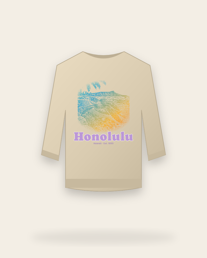 Honolulu Sea Turtle Crewneck Sweatshirt