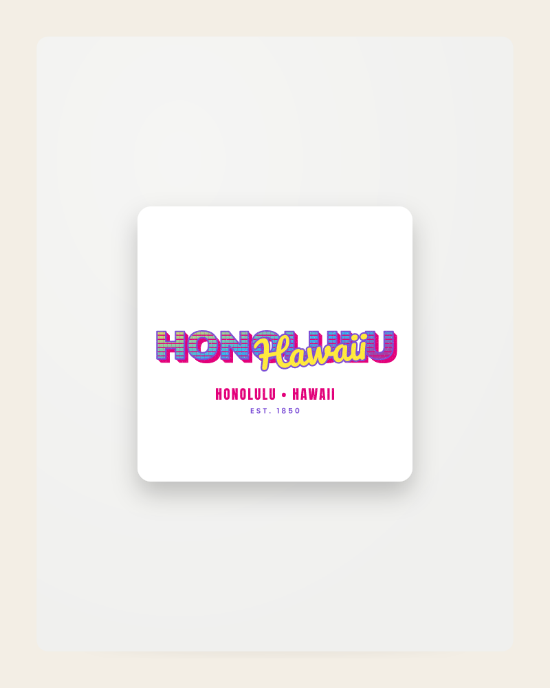 Honolulu Music TV Fridge Magnet