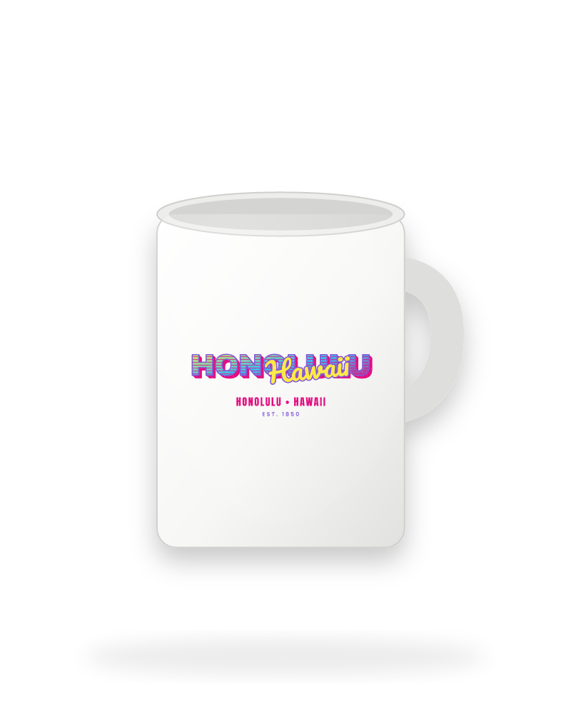 Honolulu Music TV Ceramic Mug 15oz