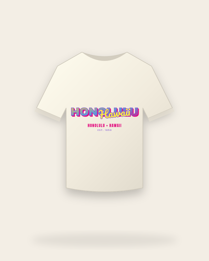 Honolulu Music TV Vintage Wash Tee