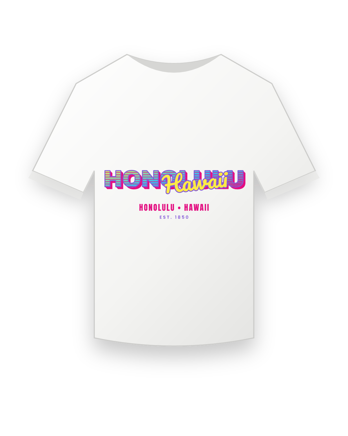 Honolulu Music TV Youth Tee in White
