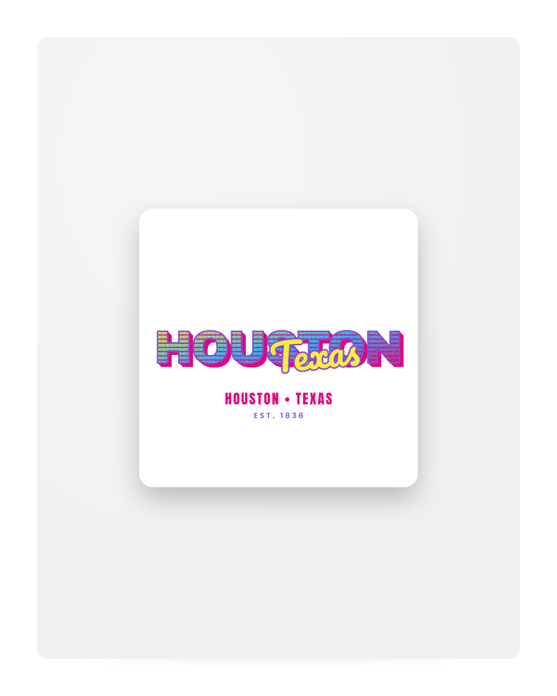 Houston Music TV Fridge Magnet