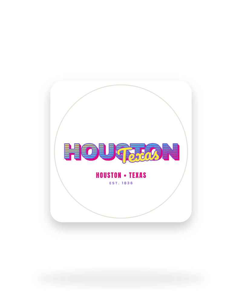 Houston Music TV Kiss-Cut Sticker