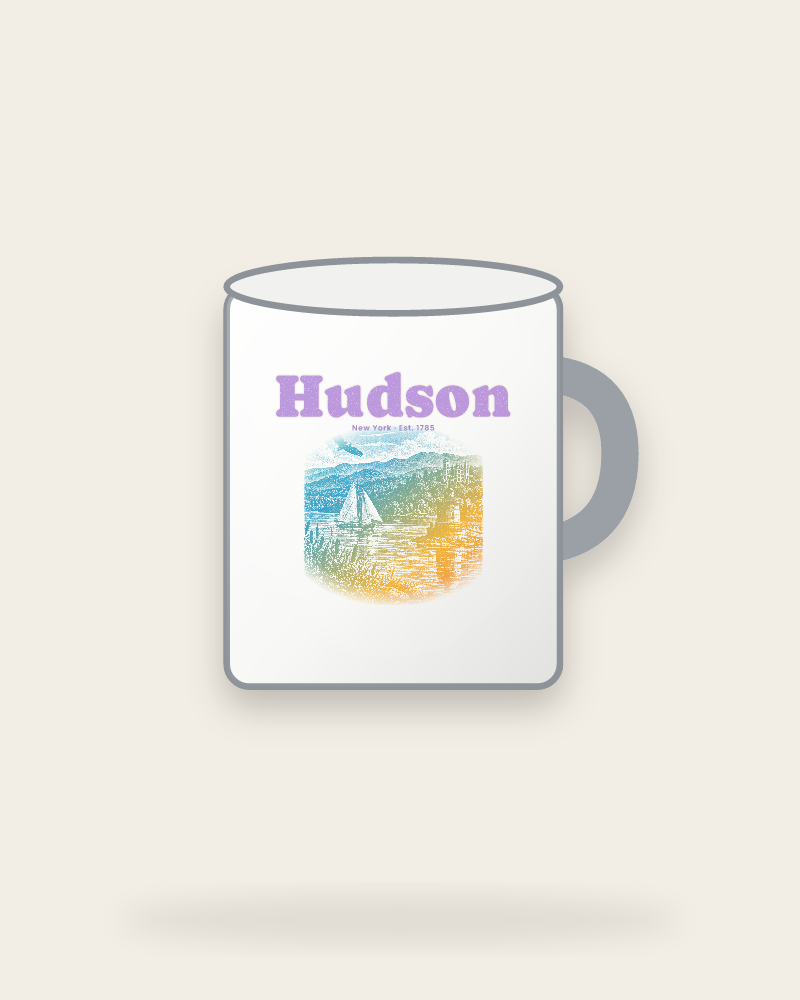 Hudson River Lighthouse Enamel Camp Mug