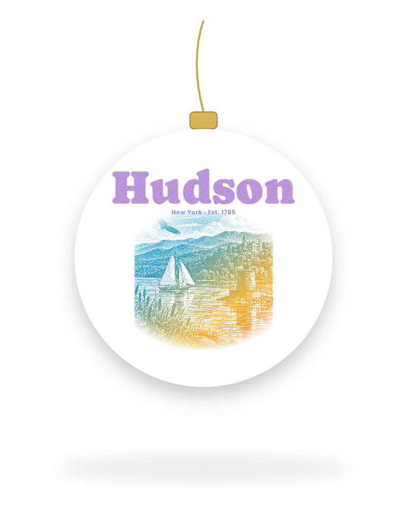 Hudson River Lighthouse Ceramic Ornament