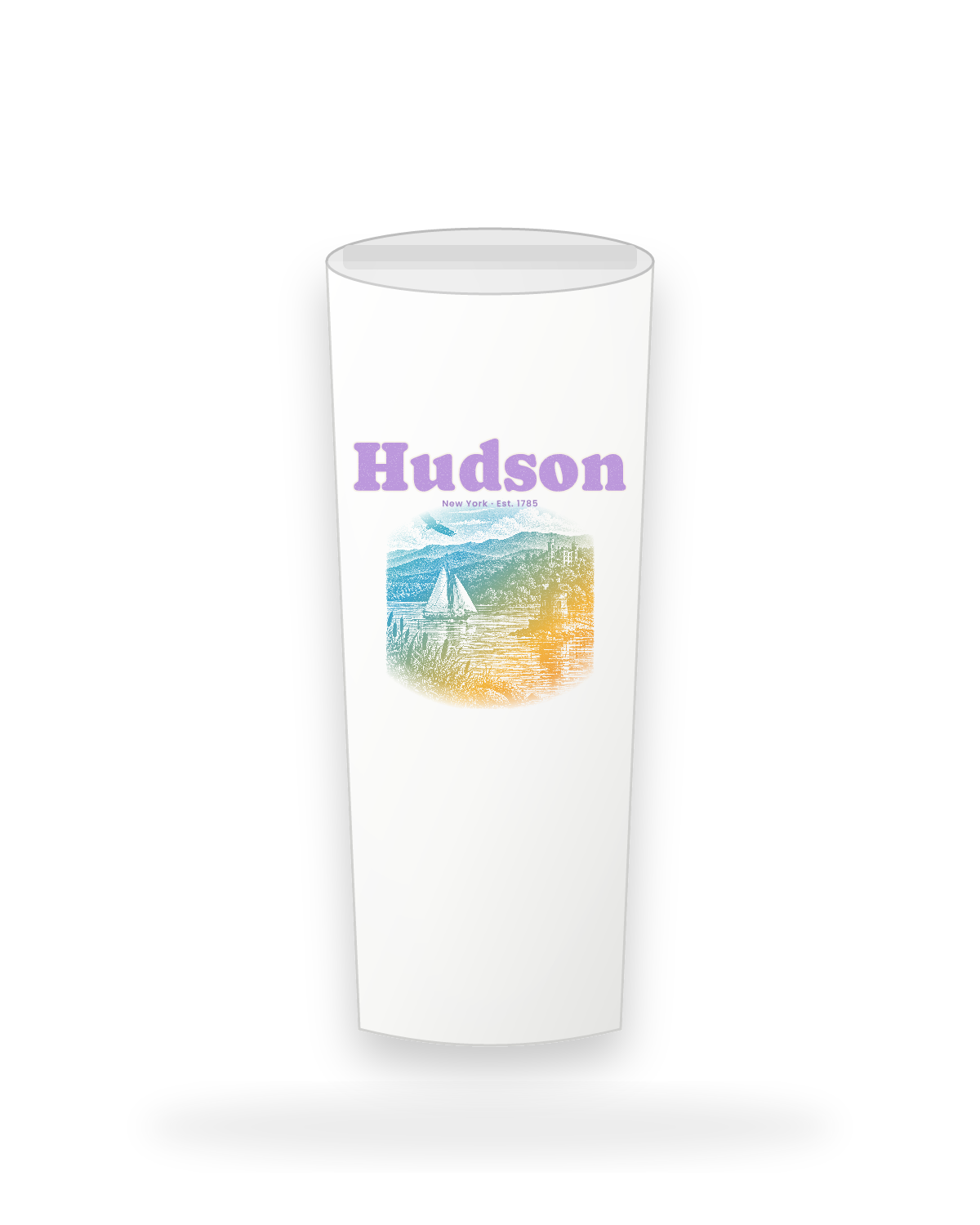 Hudson River Lighthouse Insulated Tumbler 20oz in White